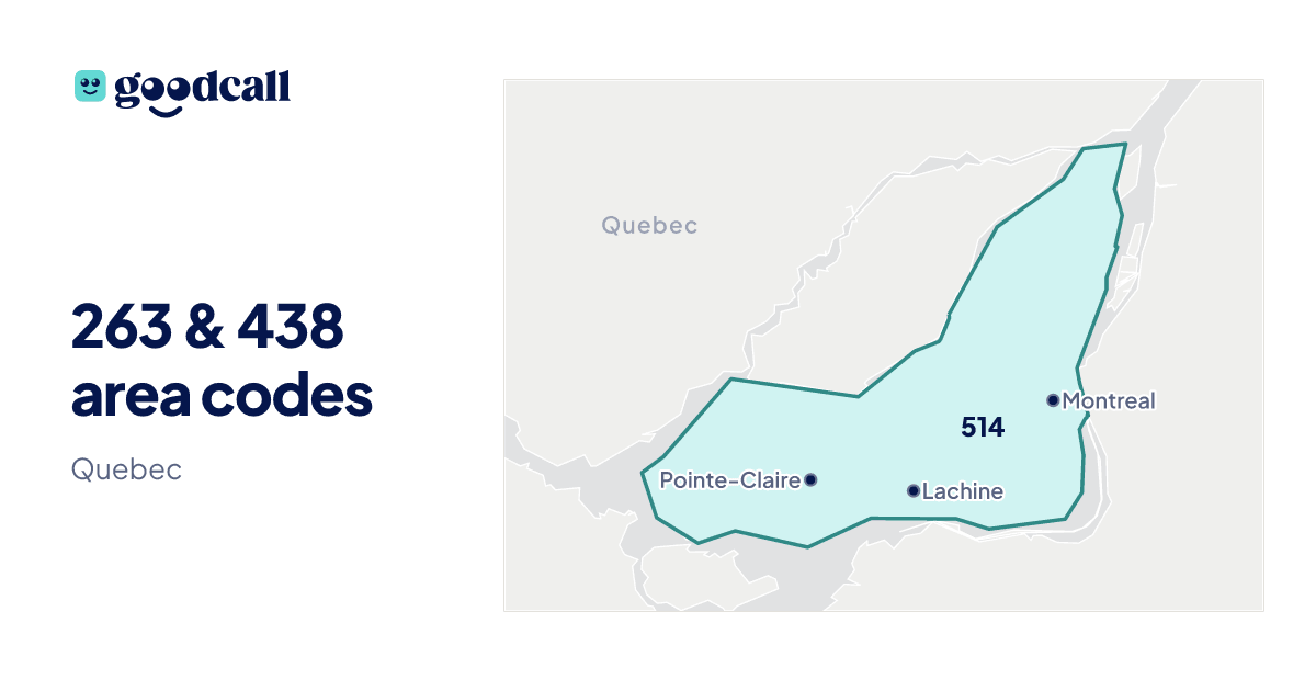 263 & 438 area codes: Quebec