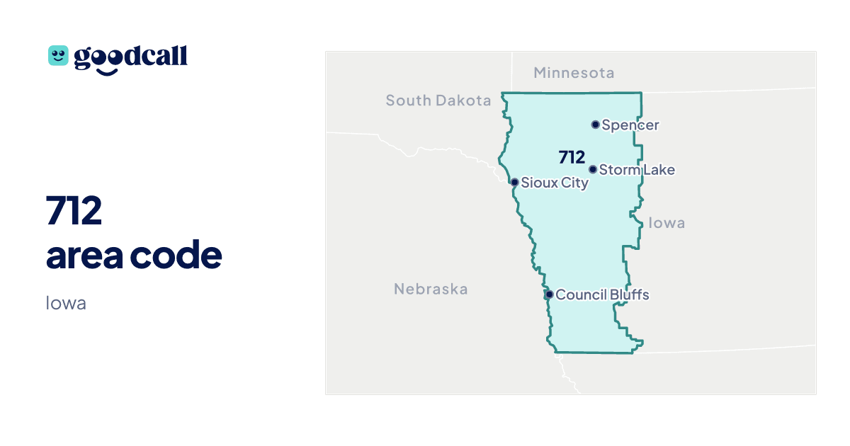 712 area code: Iowa