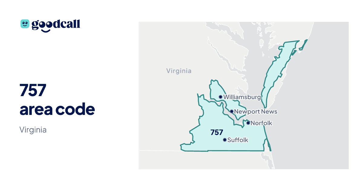 757 area code: Virginia