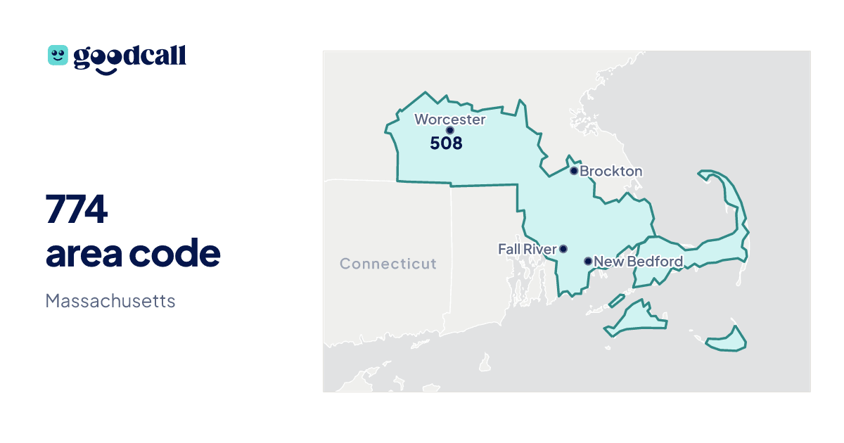 774 area code: Massachusetts